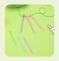 Kit de crochet avec fil et ensemble d'accessoires de tricot Kit de tricot mignon pour débutants comprenant des boules de fil de crochets à prise souple