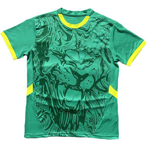 Maillots de football <span class=keywords><strong>Lions</strong></span> de Teranga Sngal Coupe d'Afrique de <span class=keywords><strong>Rugby</strong></span> 2025/2026 Sénégal - Unisexe 100% Coton Manches Courtes Respirant - Product Image 3