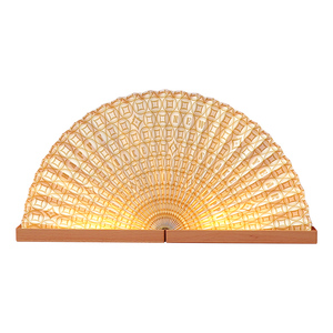 Ventilateur pliable en papier PE imperméable moderne Lumière LED portable pour chambre ou salon Disponible en bleu rouge ou blanc - Product Image 1