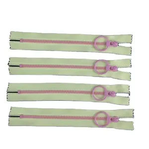 सिलाई शिल्प बैग परिधान सामग्री Zippers विपरीत रंग 3 # राल Zippers उठाने अंगूठी Quoit जिपर DIY हस्तनिर्मित गौण