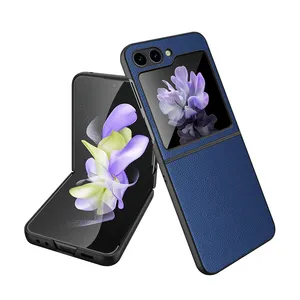 Đối Với Samsung Z Lật 6 Mới Đến PC Veneering Chống Sốc Trường Hợp Thời Trang Điện Thoại Cover Quay Lại Đối Với Samsung Galaxy Z Lật 4 5