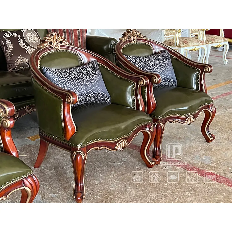 Manufacturing Stylish Stylistic Living Room Leather Sofa Relax Chair Wood Brown Leather Single Sofa Chair
