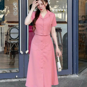 Conjunto de falda larga de 2 piezas para mujer Yuhong, ropa fácil de usar, moda natural, lavable, embalaje personalizado, fabricado en Vietnam. - Product Image 1