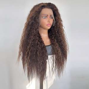 วิกผมลูกไม้แ<span class=keywords><strong>บ</strong></span><span class=keywords><strong>บ</strong></span>แอฟริกัน 13x4  ลูกไม้โปร่งใส ไม่ต้องใช้กาว  ใย<span class=keywords><strong>ผม</strong></span>ทนความร้อนสูง  ความหนาแน่น 180%  ตาข่าย<span class=keywords><strong>สี</strong></span>ชมพู  หมวกตาข่ายแบ<span class=keywords><strong>บ</strong></span>โรส  <span class=keywords><strong>สี</strong></span>เปียโน - Product Image 3