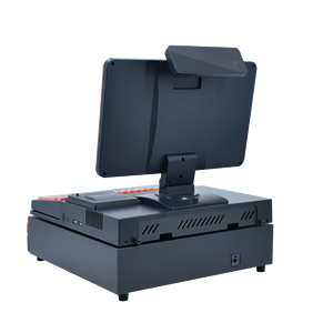 Todo en uno táctil pantalla doble punto pos caja registradora efectivo Registro electrónico con caja de dinero - Product Image 3