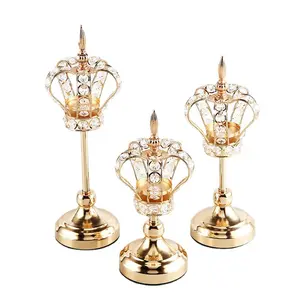 Ehre von Kristall Luxus Hochzeitsdekorationen Kristall-Lampe Tischdekorationen Kerzenhalter