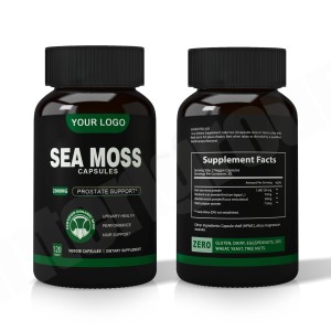 Capsule d'extrait de mousse de mer OEM Shilajit Capsules de mousse de mer naturelle de haute qualité avec marque privée - Product Image 6