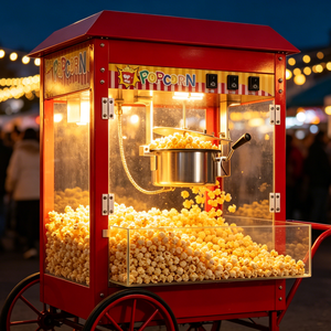 Máquina Comercial para Hacer <span class=keywords><strong>Palomitas</strong></span> de Maíz para Mercado Nocturno con Diseño de Mariposa y Agitación Eléctrica para Uso en Restaurantes - <span class=keywords><strong>Palomitas</strong></span> Saladas y Caramelizadas - Product Image 1