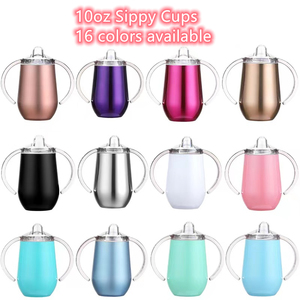 BORGE personalizado 10oz de acero inoxidable Baby Sippy Cup con boquilla vaso biberones con doble ASA - Product Image 2