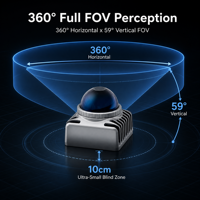 Capteur LiDAR 3D hybride à semi-conducteurs Livox Mid-360 Mid-360S Avia pour robot, drone, cartographie, évitement d'obstacles, scanner laser