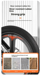 Bicicletas de Carretera Nuevas para Niños y Niñas de 20, 22 y 24 Pulgadas, Bicicletas de Montaña para Estudiantes con Doble Suspensión - Product Image 5