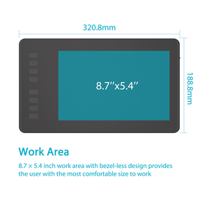 Tablette graphique pour l'enseignement en ligne, tablette d'écriture numérique pour ordinateur portable, 8,7*5,4 pouces - Product Image 2