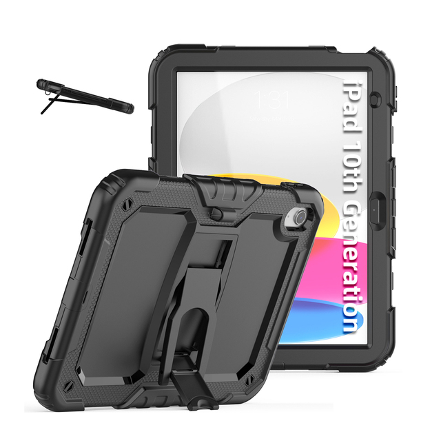Heavy Duty Tablet Case With Kickstand for iPad 10.9 Inch 2022 10th Gen/11th Gen 2025 Shockproof Rugged Armor Tablet Cover