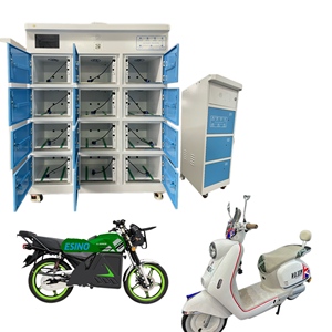 Stations d'échange de batterie personnalisées pour l'extérieur, 10 emplacements, moto <span class=keywords><strong>scooter</strong></span> électrique, armoire de chargement et d'échange super rapide - Product Image 6