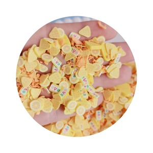 Tranches de pâte polymère à thème maison de poupée miniature, 500g/lot, fromage, fruits, gâteau, <span class=keywords><strong>dessert</strong></span>, mélange de paillettes en argile souple, garniture pour slime - Product Image 3