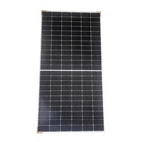 Panneau solaire bifacial mono N-Type 182 650W 132 cellules tout noir double vitrage haute efficacité 24,40% pour PV commercial