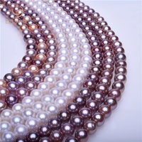Perles rondes Edison en métal robuste, onduler, perles naturelles d'eau douce aaa, vente en gros, 9-11.5mm, livraison gratuite
