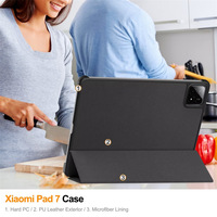 Ealysun untuk Pad5/Pro/Pro5G 11 Inci 2021 Pelindung Folio Hard Shell Casing Tablet dengan Fungsi Auto Sleep/Wake Cetakan Khusus