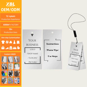 Luxe op maat gemaakte kledinghangtags groothandel speciaal papier drukwerk hangtags milieuvriendelijke hangtags op maat - Product Image 1