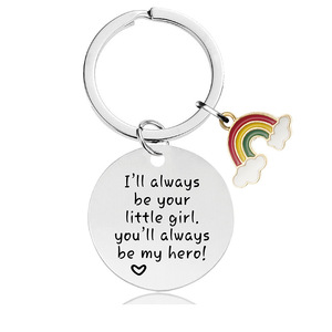 Portachiavi in Acciaio Inox 'You Are My Sunshine' Ti Amo fino alla Luna e Ritorno, per Mamma, Papà, Madre, Padre, Fidanzata, Fidanzato - Product Image 4
