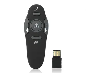 Bút Máy Chiếu Ổ USB 2.4GHz Bút Lật Trang Không Dây Mini Để Trình Bày Powerpoint