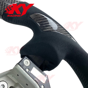 Volant de course sport en suède avec LED et fibre de carbone pour Nissan 370Z NISMO GT Coupé pour Infiniti FX35 FX37 FX50 - Product Image 3