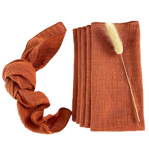 Serviettes en tissu 100% coton brodées en gros pour les dîners de mariage, les fêtes et les restaurants - Product Image 1