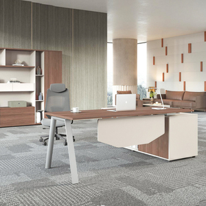 Bureau <span class=keywords><strong>de</strong></span> direction extensible en forme <span class=keywords><strong>de</strong></span> <span class=keywords><strong>L</strong></span> moderne <span class=keywords><strong>de</strong></span> luxe avec garantie <span class=keywords><strong>de</strong></span> 10 ans - Product Image 2