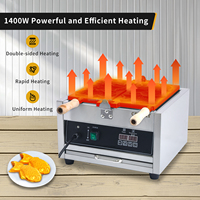 Machine à gaufres Taiyaki japonaise professionnelle électrique 110V à LED, revêtement antiadhésif intelligent, 3 moules en forme de poisson pour snacks