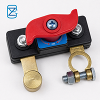 Interruptor de Corte de Batería de Coche Ajustable de Cobre Puro 12V-24V, Alta Conductividad, Interruptor de Desconexión de Energía Estable para Coche y Camión