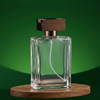 Flacon de parfum carré mat transparent de 100 ml avec pulvérisateur à pompe, emballage de luxe, diffuseur à bâtonnets, MOQ 100 pièces