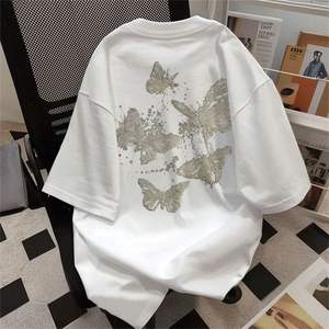 T-Shirt <span class=keywords><strong>Polo</strong></span> Estiva Personalizzata Casual Designer Streetwear in Cotone Pesante 100% Vestibilità Oversize - Product Image 3