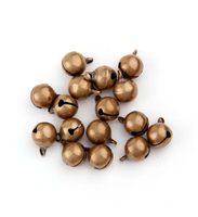 Clochettes en métal bronze, perles lâches, technique de moulage, forme 3D - Décorations pour fêtes et sapins de Noël, artisanat DIY