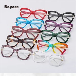Boyarn nhà sản xuất cung cấp chất lượng cao thời trang nhựa khung kính mắt chống ánh sáng màu xanh kính cho phụ nữ 2024 - Product Image 5