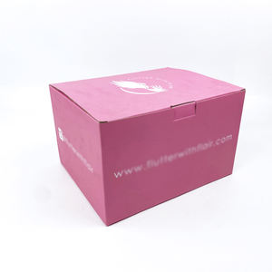 Caja de Envío de Cartón Corrugado de Diseño Personalizado 10X8X4, Materiales Reciclados Rosados, Laminación Mate, Relieve para Embalaje de Cosméticos - Product Image 4