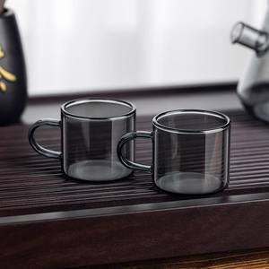 Ensemble de tasses à thé en verre borosilicate à double paroi avec poignée pour boissons chaudes, cadeau pour adultes, été 2017 - Product Image 2