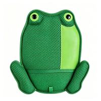 Gants en polyester pour enlever les poils, motif grenouille de dessin animé, retournent efficacement les pellicules d'animaux (chats, chiens), réutilisables, outil de nettoyage essentiel