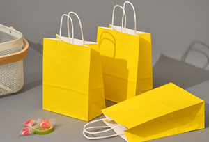 Custom Logo Eco Friendly <b>Biodegradable</b> Moisture Proof Take Out Kraft <b>Paper</b> Gift Shopping Carrier Recycled <b>Paper</b> Grocery Gift Bag - Product Image 4
