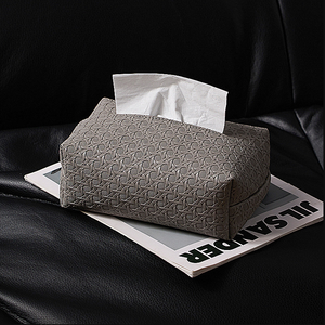 Scatola Portafazzoletti di Lusso in Pelle PU di Alta Qualità, Riutilizzabile, Pratica, con Motivo Intrecciato, Dispenser per Fazzoletti per Camera da Letto e Tavolino da Caffè - Product Image 6