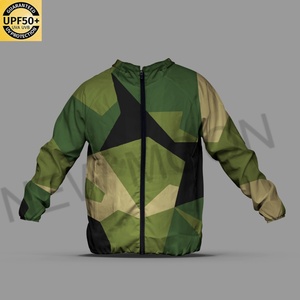 Custom Wholesale Men's Outdoor Spring and Autumn Camouflage Sprint Lightweight Hooded Loose <b>pilot</b> Camouflage <b>Jacket</b> - Product Image 5
