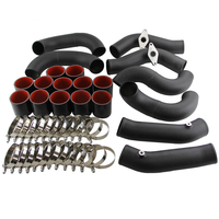 Kit de tuyauterie Turbo Intercooler 2.75 ''pour Nissan GT-R R35 VR38DET VR38 09-15 Noir