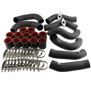 Turbo Intercooler 2.75'' Piping Kit Fit For Nissan GT-R R35 VR38DET VR38 09-15 Black