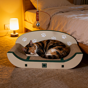 Arranhador de Gato Portátil e Ecológico para Viagem, Durável, Resistente ao Uso, em Papel Corrugado - Product Image 4