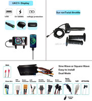 Kit de conversion de vélo électrique Halo Power 3000w 1200w-2000w 48v-52v-60-72v 6000w 5000w MTX E, kits de conversion Ebike, batterie Ukc1+ pour vélos