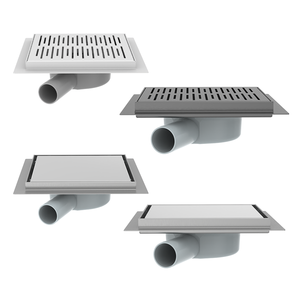 Chất lượng cao thép không gỉ phòng tắm nhà vệ sinh gạch chèn thoát nước sàn SUS304 thép không gỉ chống mùi vuông vòi hoa sen xả - Product Image 1