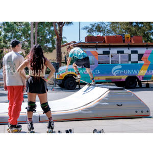 Équipement extrême professionnel de planche à roulettes 20*5.5 * 2.8ft rampe gonflable pliable blanche de <span class=keywords><strong>Skat</strong></span> pour l'entraînement - Product Image 6