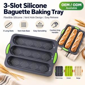 LA Design <b>Silicone</b> Strip Baguette Baking Pan Kitchen Cooking DIY Bread <b>Mold</b> Heat Resistant Easy Demoulding Food Decor <b>Cake</b> - Product Image 1