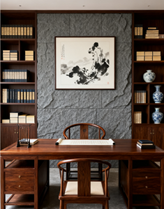 Vente en gros Panneau mural léger en pierre de roche artificielle 3D Panneau mural en PU en pierre champignon Décoration murale extérieure Planche en fausse pierre Vente en gros - Product Image 3