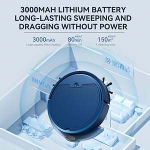 Robot aspirador inteligente todo en uno, fregona, barredora de limpieza en seco y húmedo para el hogar, tanque de agua automático, fuente de alimentación USB EU/US de plástico - Product Image 4