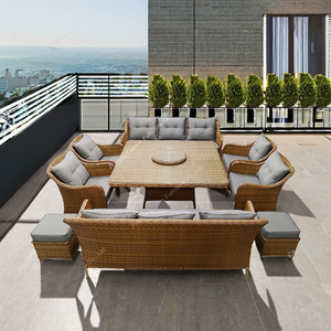 Set di Mobili da Giardino con <span class=keywords><strong>Grande</strong></span> <span class=keywords><strong>Tavolo</strong></span> da Pranzo, Divani e Sedie in Rattan per Esterni - Product Image 5